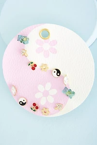 Buy Purple Yin Yang Round Earring Set Online at Earthbound Trading