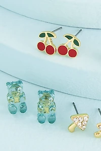 Buy Purple Yin Yang Round Earring Set Online at Earthbound Trading