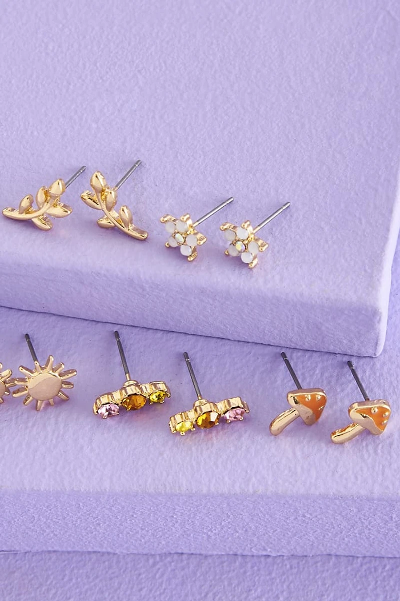 Buy Pink Butterfly Round Earring Set Online at Earthbound Trading