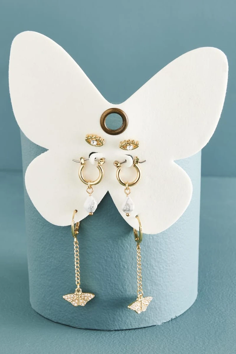 Buy Velvet Howlite Butterfly Earring Set Online at Earthbound Trading