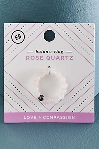 Buy Rose Quartz and Hematite Balance Ring Online at Earthbound Trading