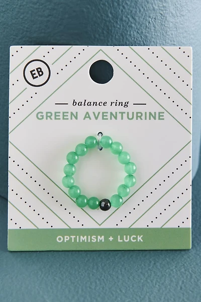 Buy Green Aventurine and Hematite Balance Ring Online at Earthbound Trading