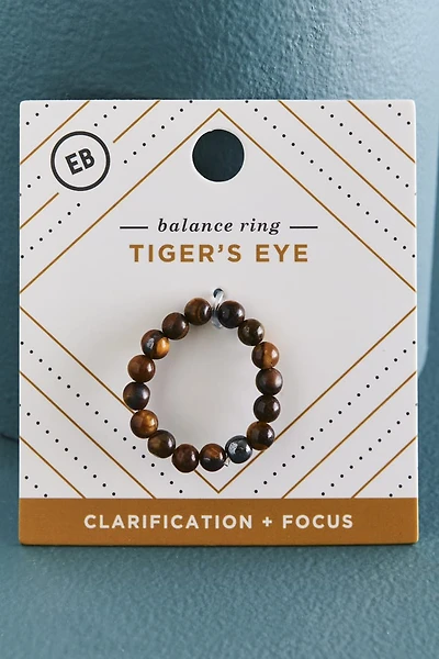 Tiger’s Eye and Hematite Balance Ring