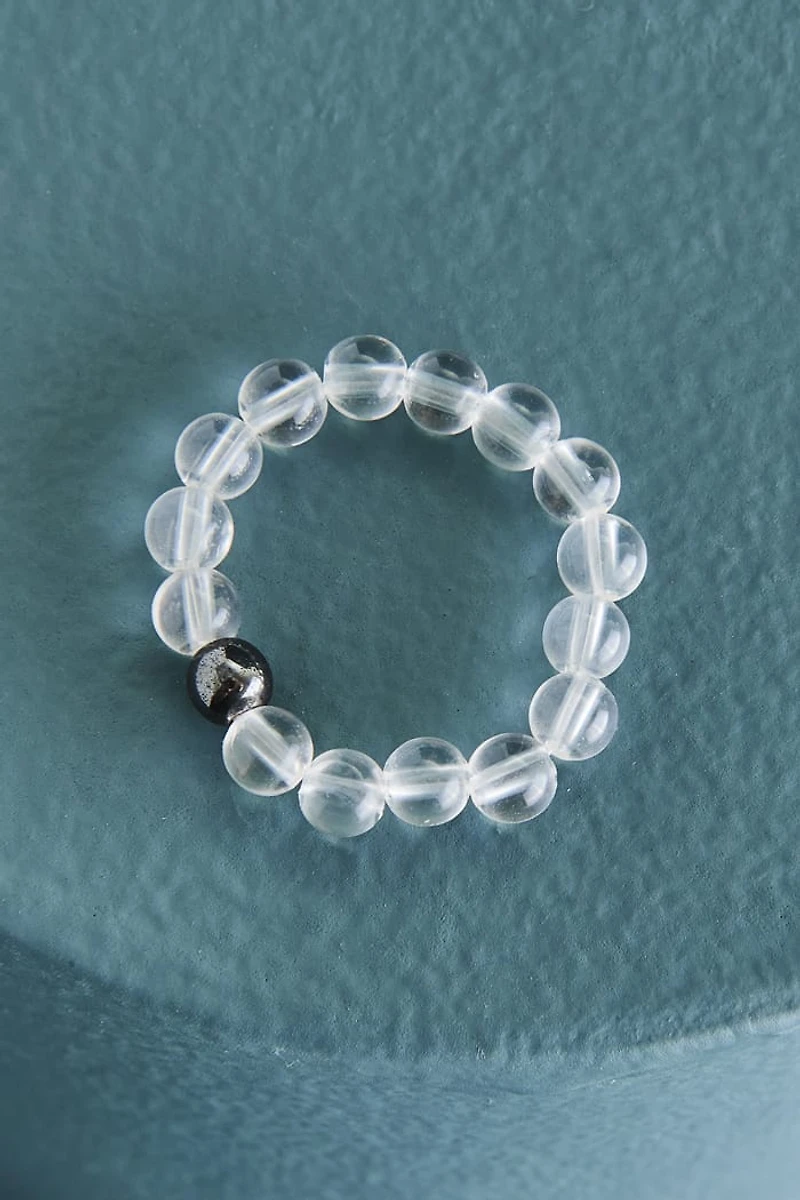 Buy Clear Quartz and Hematite Balance Ring Online at Earthbound Trading