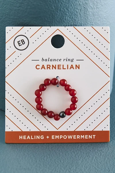Carnelian and Hematite Balance Ring