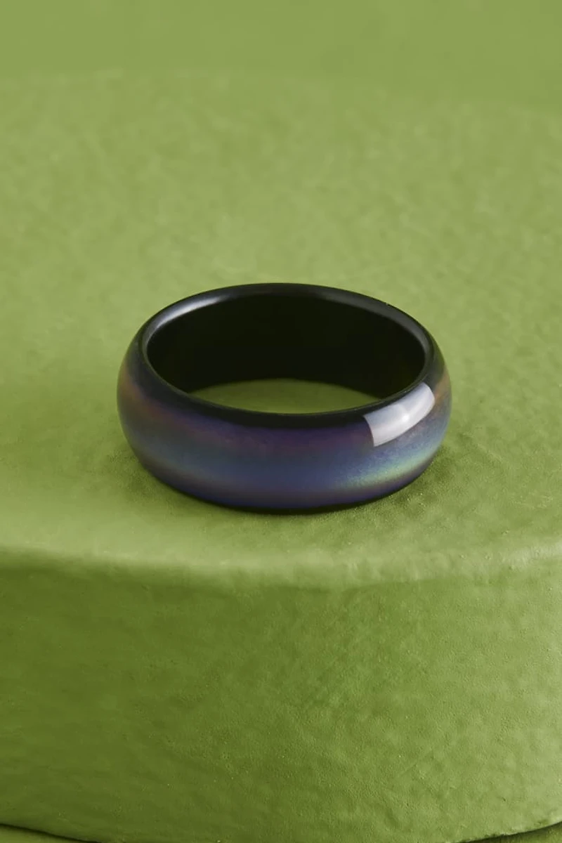 Buy Minimal Black Mood Ring Online at Earthbound Trading