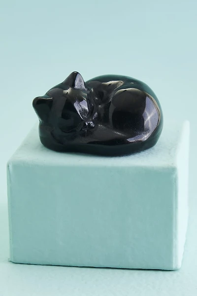 Buy Black Obsidian Cat Figurine Online at Earthbound Trading