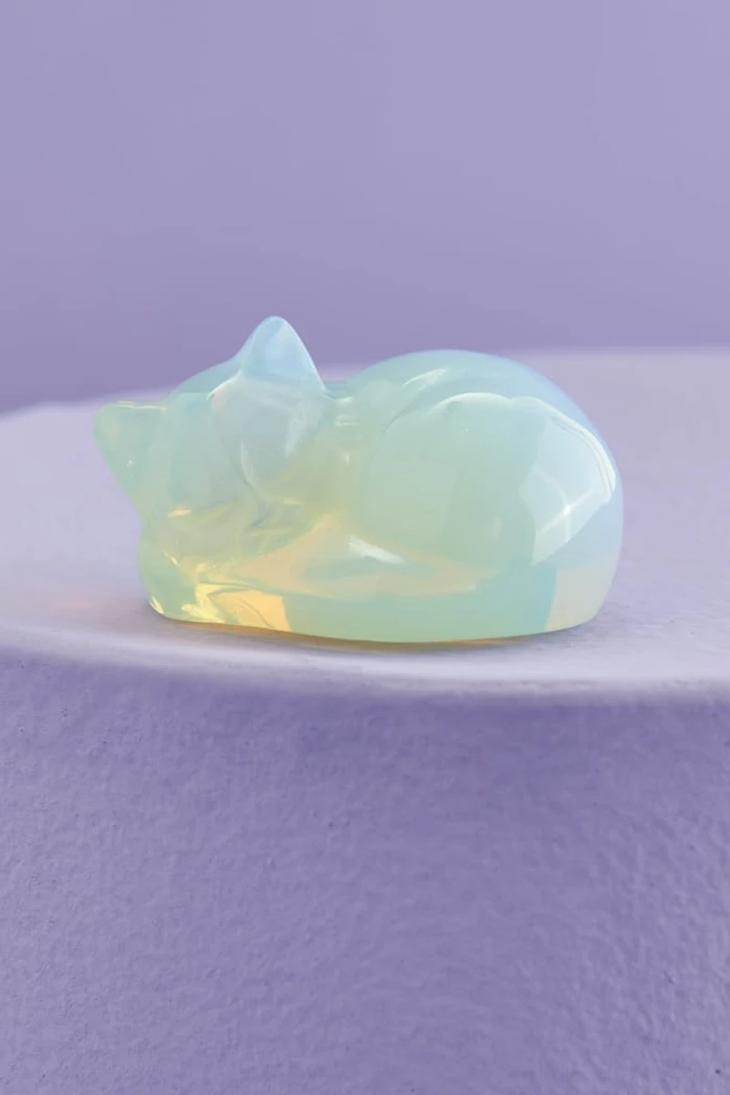 Buy Opalite Cat Figurine Online at Earthbound Trading
