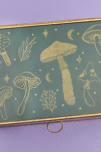 Buy Green Mushroom Glass Keepsake Box Online at Earthbound Trading