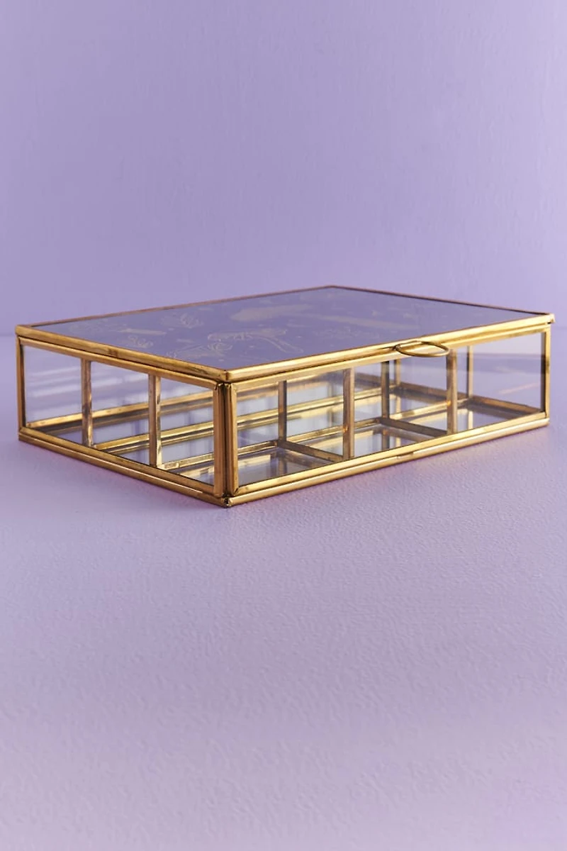 Buy Green Mushroom Glass Keepsake Box Online at Earthbound Trading
