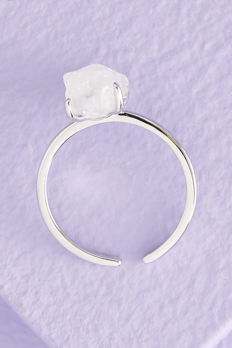 Buy Clear Quartz Sterling Silver Stone Ring Online at Earthbound Trading
