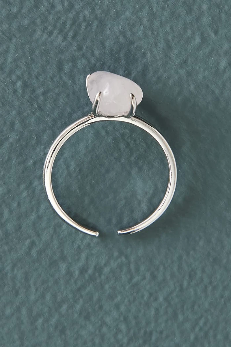 Buy Rose Quartz Sterling Silver Stone Ring Online at Earthbound Trading