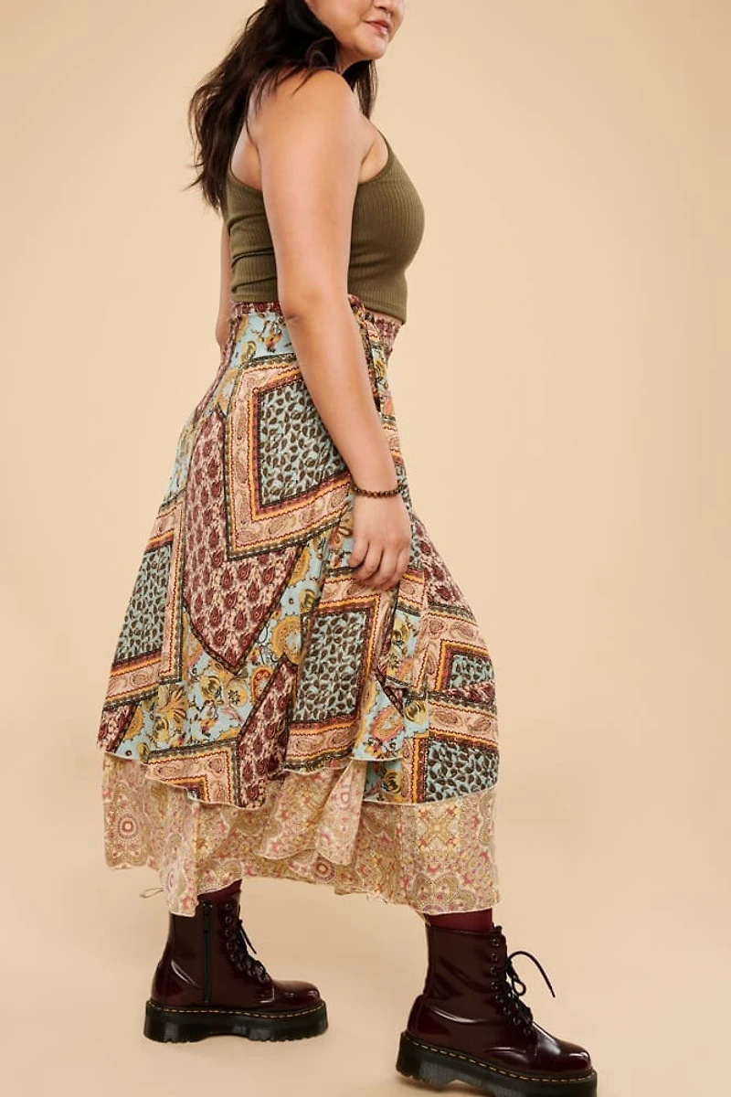 Buy Floral Mandala Sari Wrap Skirt  Online at Earthbound Trading