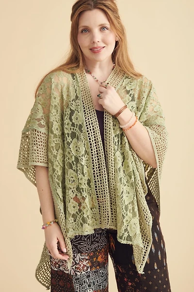 Buy Light Sage Lace Shawl Online at Earthbound Trading