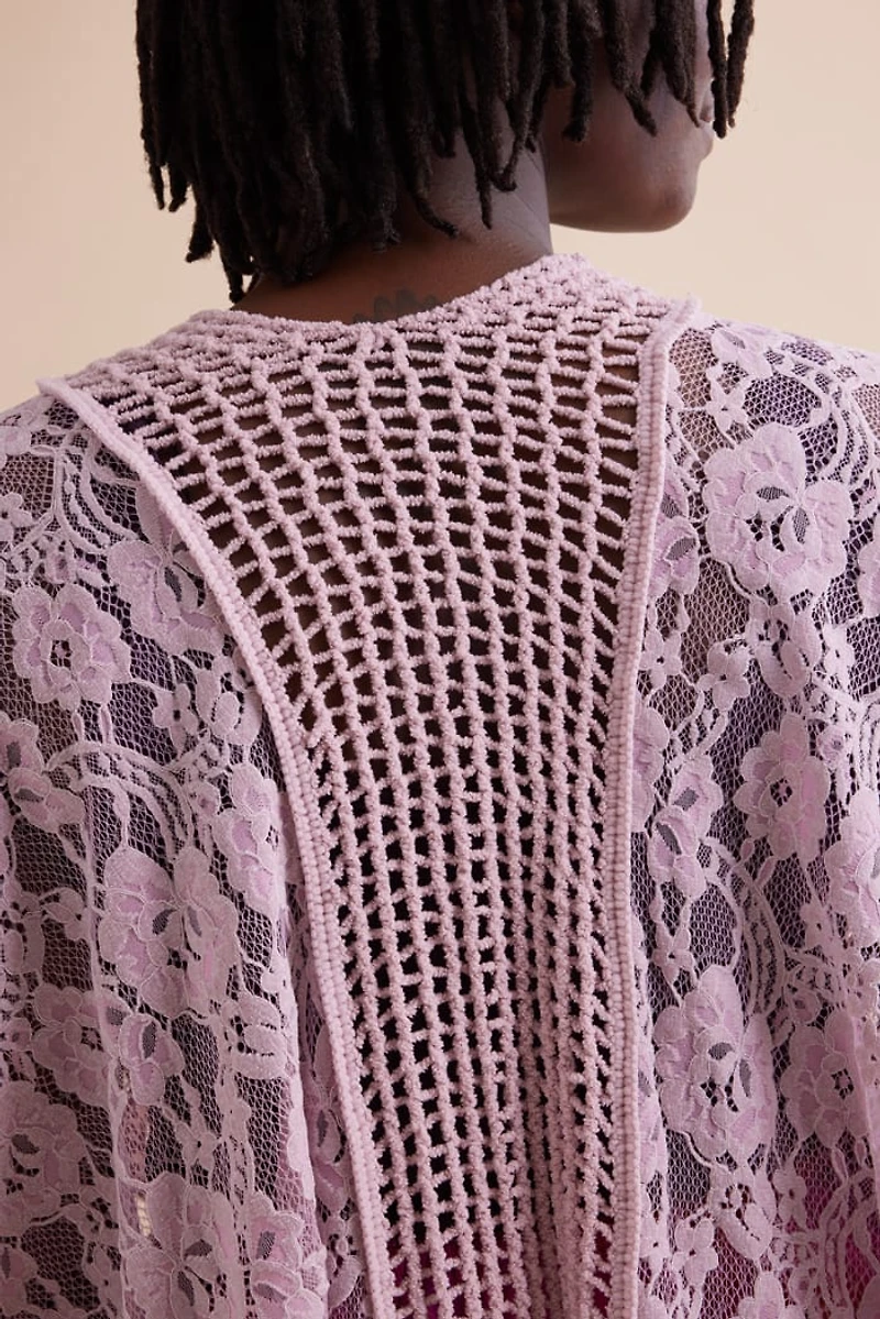 Buy Dusty Rose Lace Shawl Online at Earthbound Trading