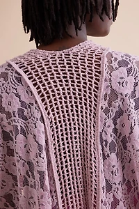 Buy Dusty Rose Lace Shawl Online at Earthbound Trading