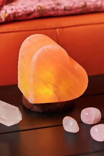 Bring Warm Boho Glow Home | Shop Mini Heart Himalayan Salt Lamp