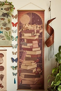 Buy EBX Cat Book Tower Wall Art Banner Online at Earthbound Trading