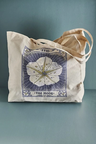 Carry Mystical Vibes with a Moon Flower Tarot Tote – Shop Now!