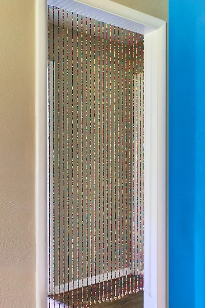 Multicolor Wood Bead Door Curtain