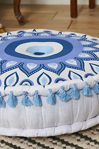 Buy Blue Evil Eye Meditation Pouf  Online at Earthbound Trading
