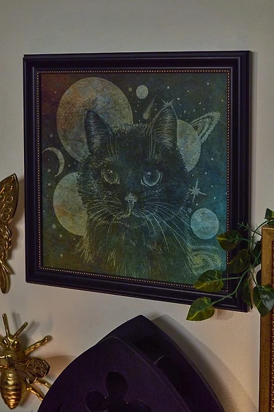 Celestial Cat Framed Wall Art