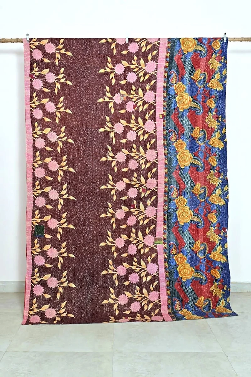 Buy Large Kantha Throw Online at Earthbound Trading