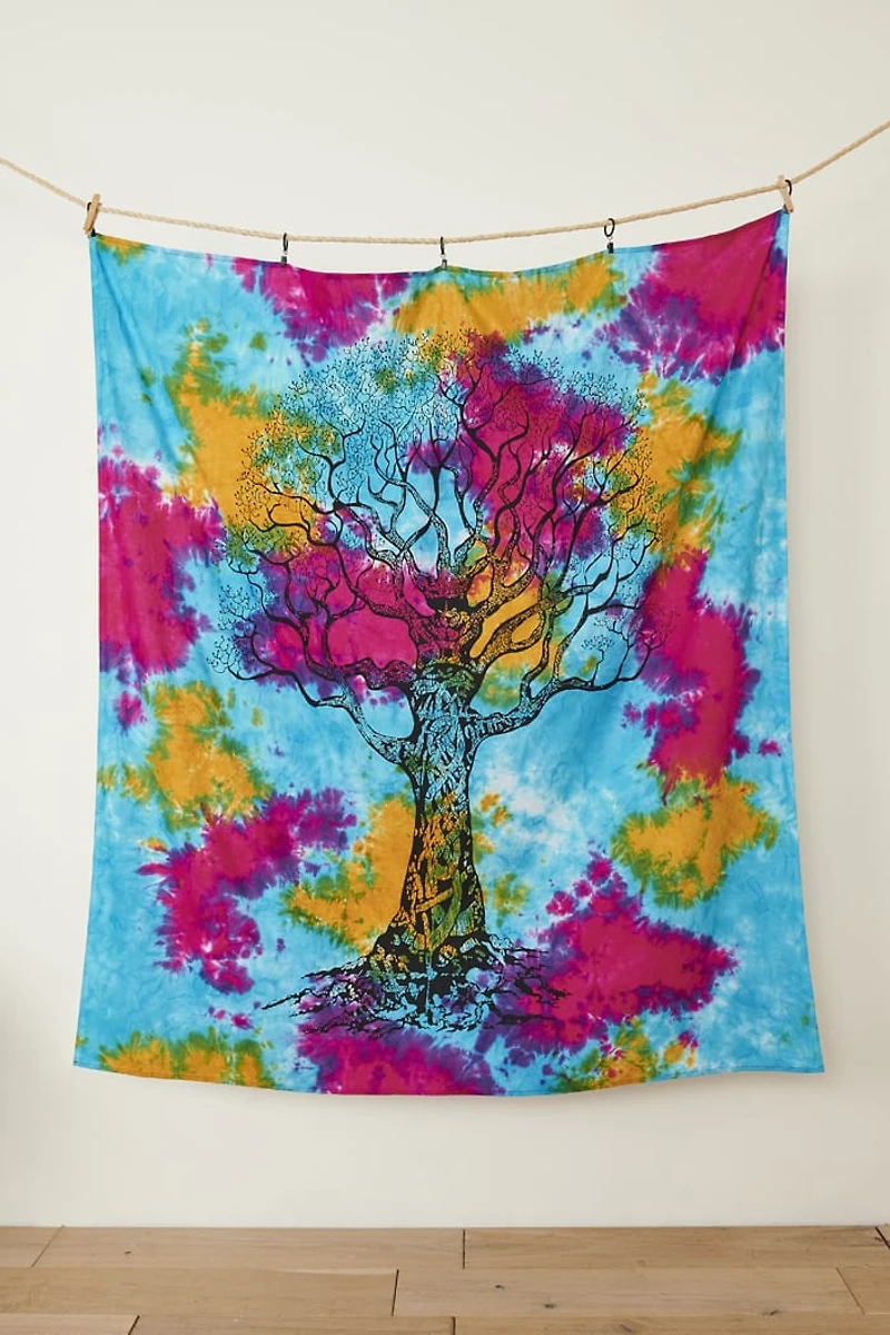 Buy Tie Dye Tree MD Tapestry Online at Earthbound Trading
