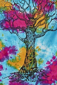 Buy Tie Dye Tree MD Tapestry Online at Earthbound Trading