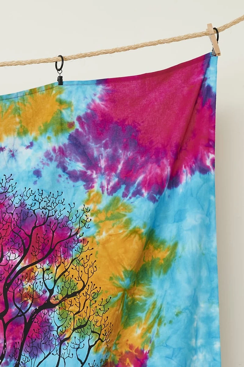 Buy Tie Dye Tree MD Tapestry Online at Earthbound Trading