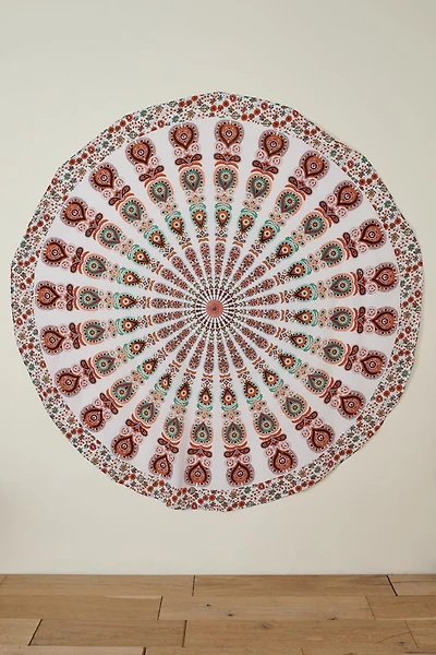 Paisley Mandala Round Tapestry