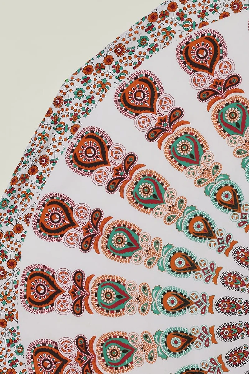 Buy Paisley Mandala Round Tapestry Online at Earthbound Trading