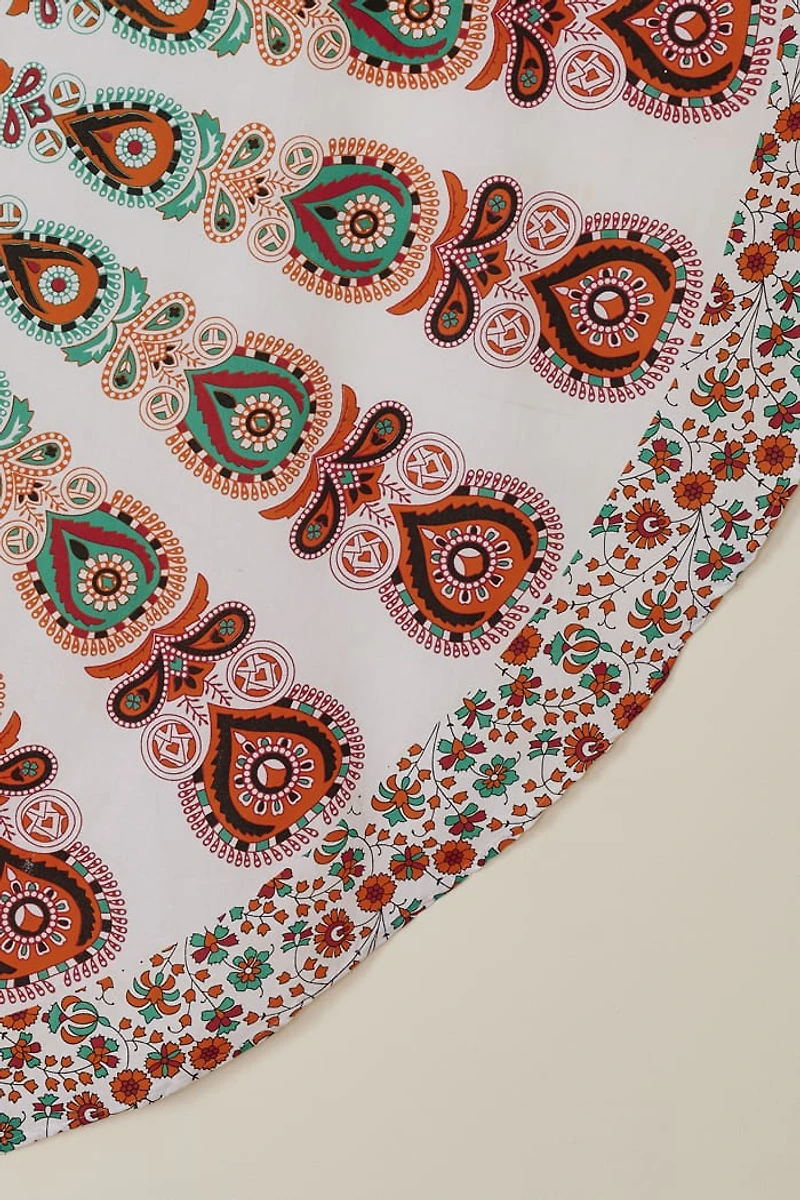 Buy Paisley Mandala Round Tapestry Online at Earthbound Trading