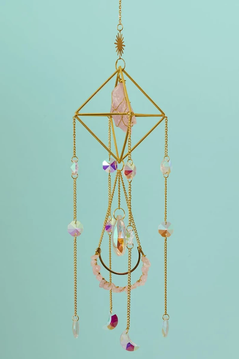 Buy Celestial Rose Quartz Suncatcher Online at Earthbound Trading