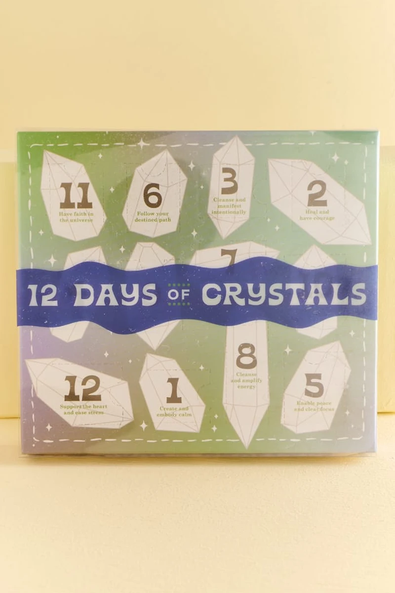 12 Days of Crystals Gift Set - boho Healing Stone Collection