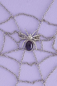 Buy Amethyst Spider Web Drape Necklace Online at Earthbound Trading