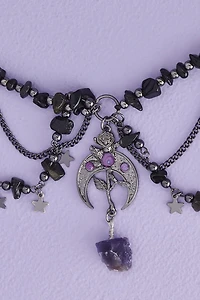 Buy Crystal Rose Draped Necklace Online at Earthbound Trading