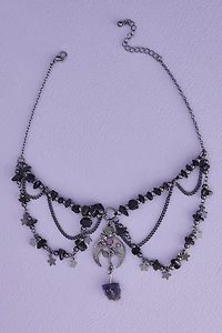 Buy Crystal Rose Draped Necklace Online at Earthbound Trading