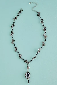 Buy Sphynx Cat Cameo Lariat Necklace Online at Earthbound Trading