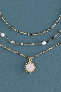 Buy Opalite Sun Charm Anklet Set Online at Earthbound Trading