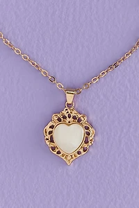 Buy Heart Gold Scroll Necklace Online at Earthbound Trading