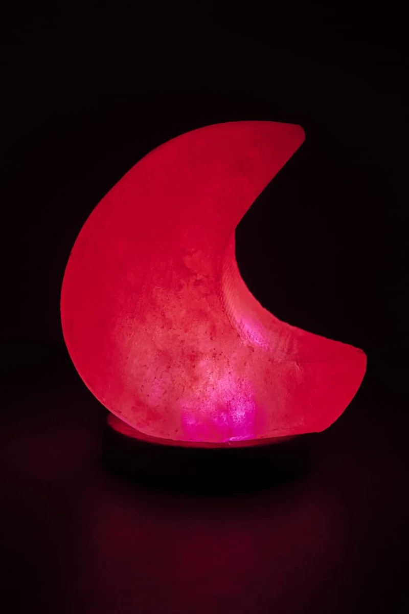 Shop Moon Himalayan Salt Lamp - Mini boho Light for Calm Spaces