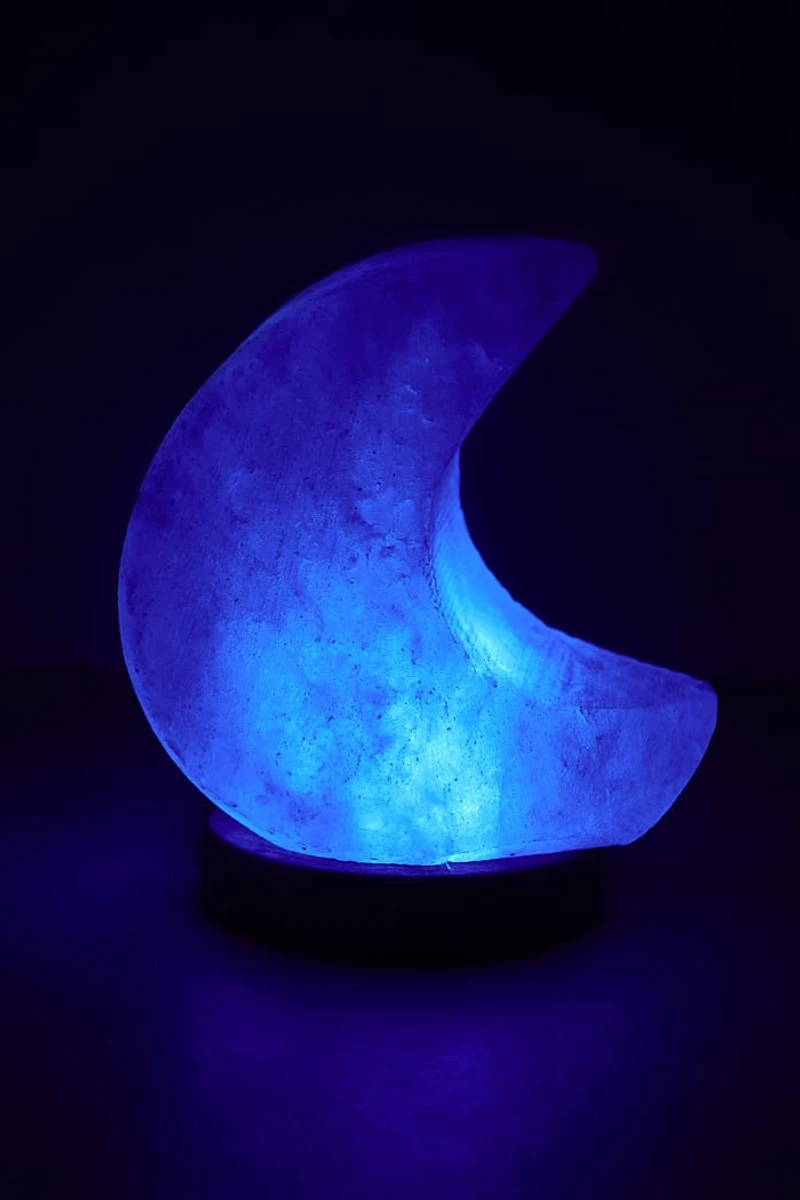 Shop Moon Himalayan Salt Lamp - Mini boho Light for Calm Spaces