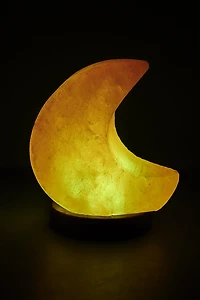 Shop Moon Himalayan Salt Lamp - Mini boho Light for Calm Spaces
