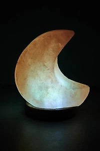 Shop Moon Himalayan Salt Lamp - Mini boho Light for Calm Spaces