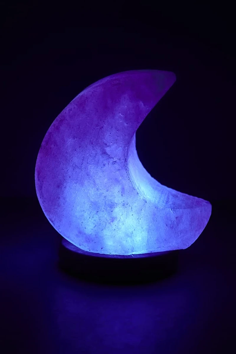 Shop Moon Himalayan Salt Lamp - Mini boho Light for Calm Spaces