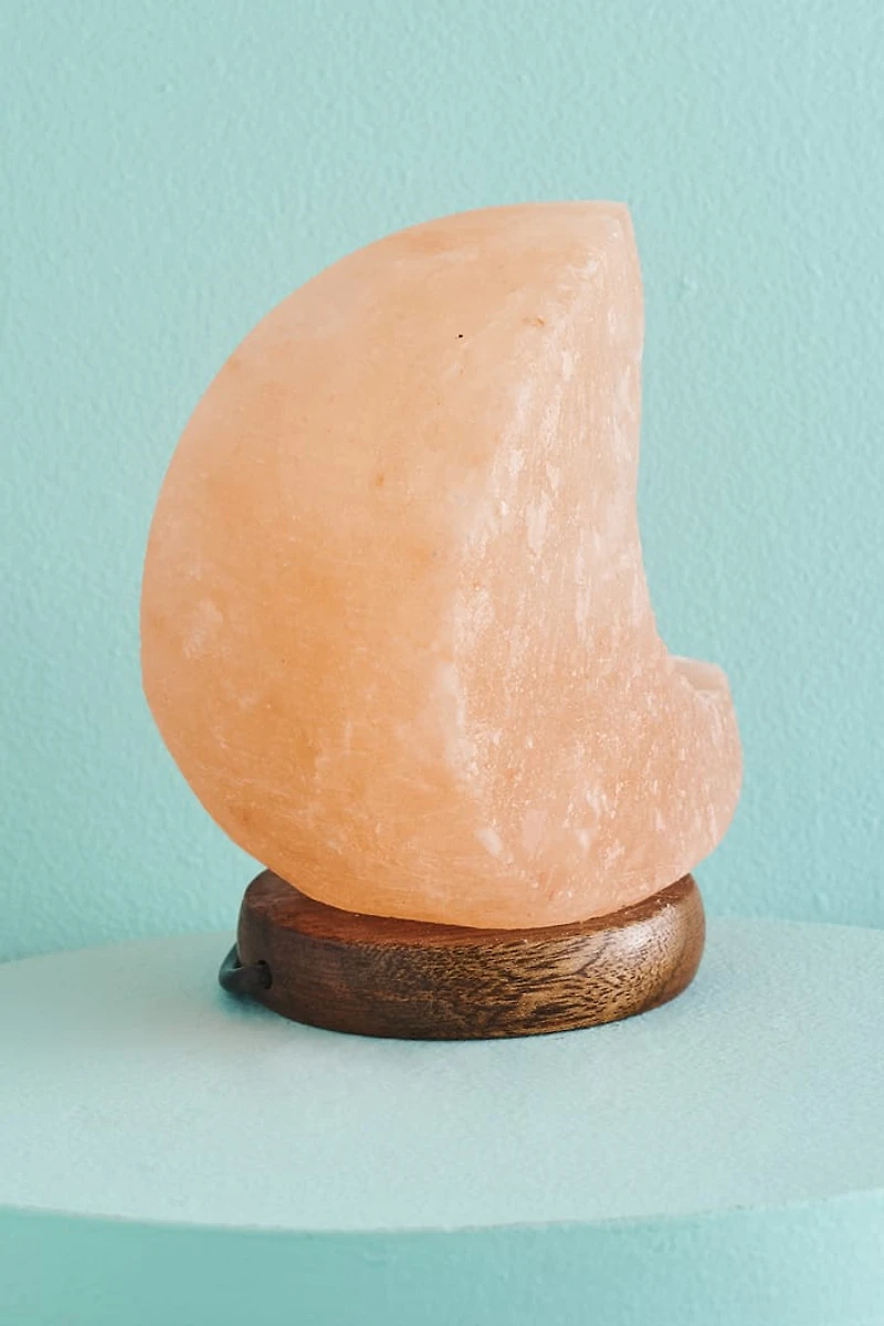 Shop Moon Himalayan Salt Lamp - Mini boho Light for Calm Spaces