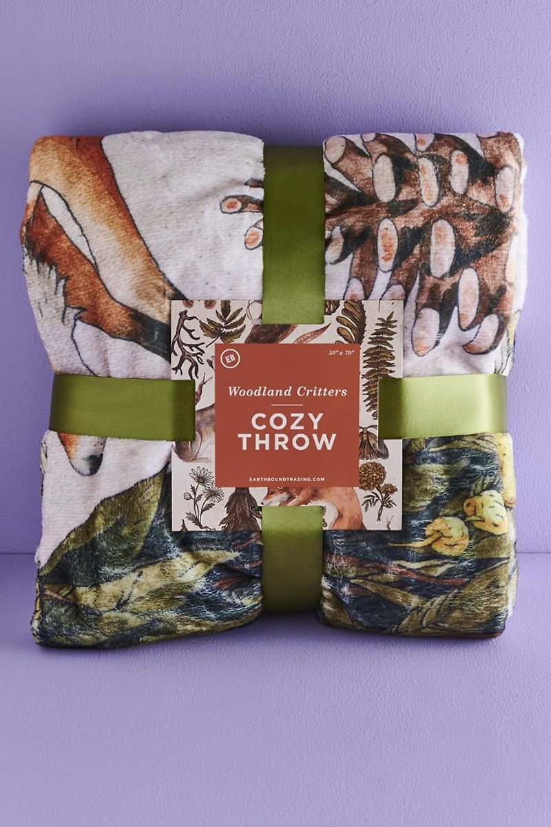 Buy Woodland Critters Throw Blanket Online at Earthbound Trading