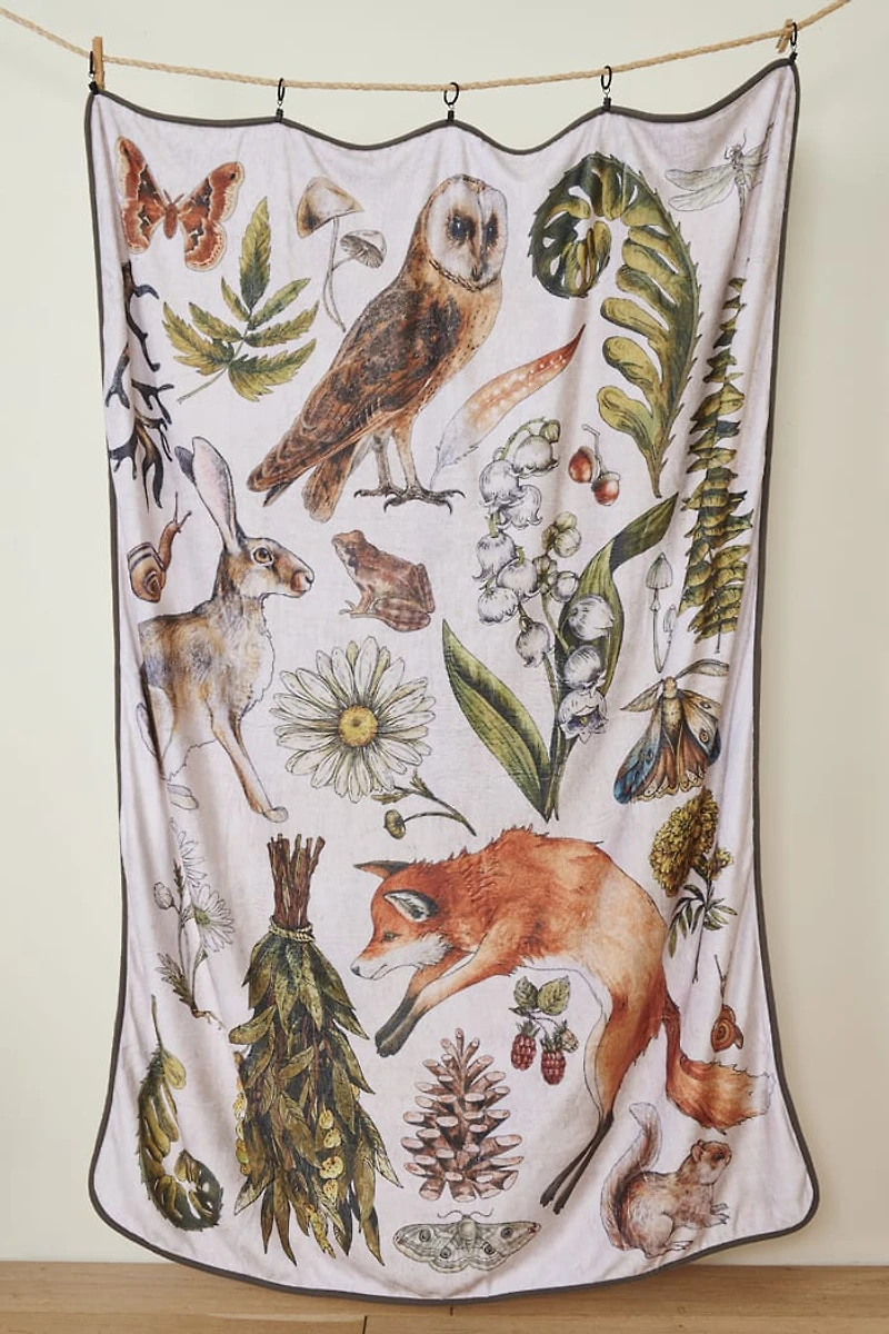 Buy Woodland Critters Throw Blanket Online at Earthbound Trading