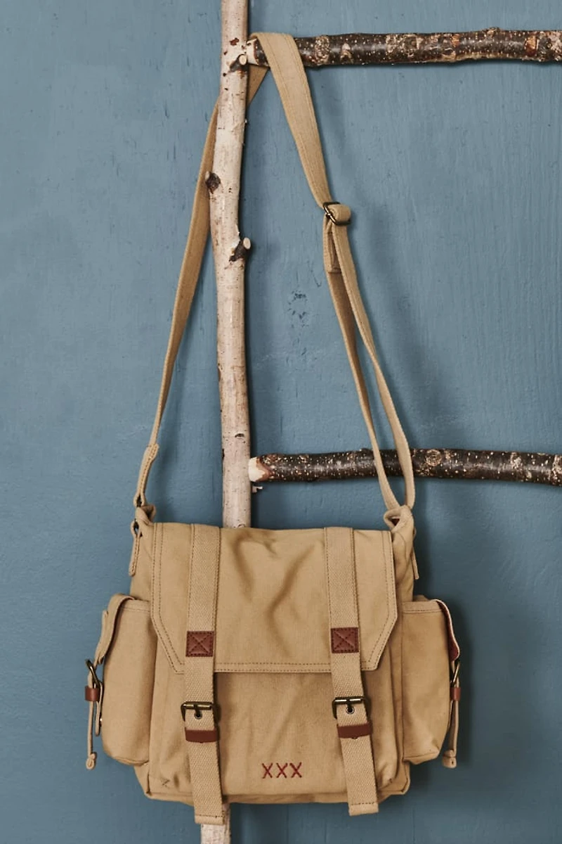 Buy Natural Sand Messenger Canvas Bag Online at Earthbound Trading
